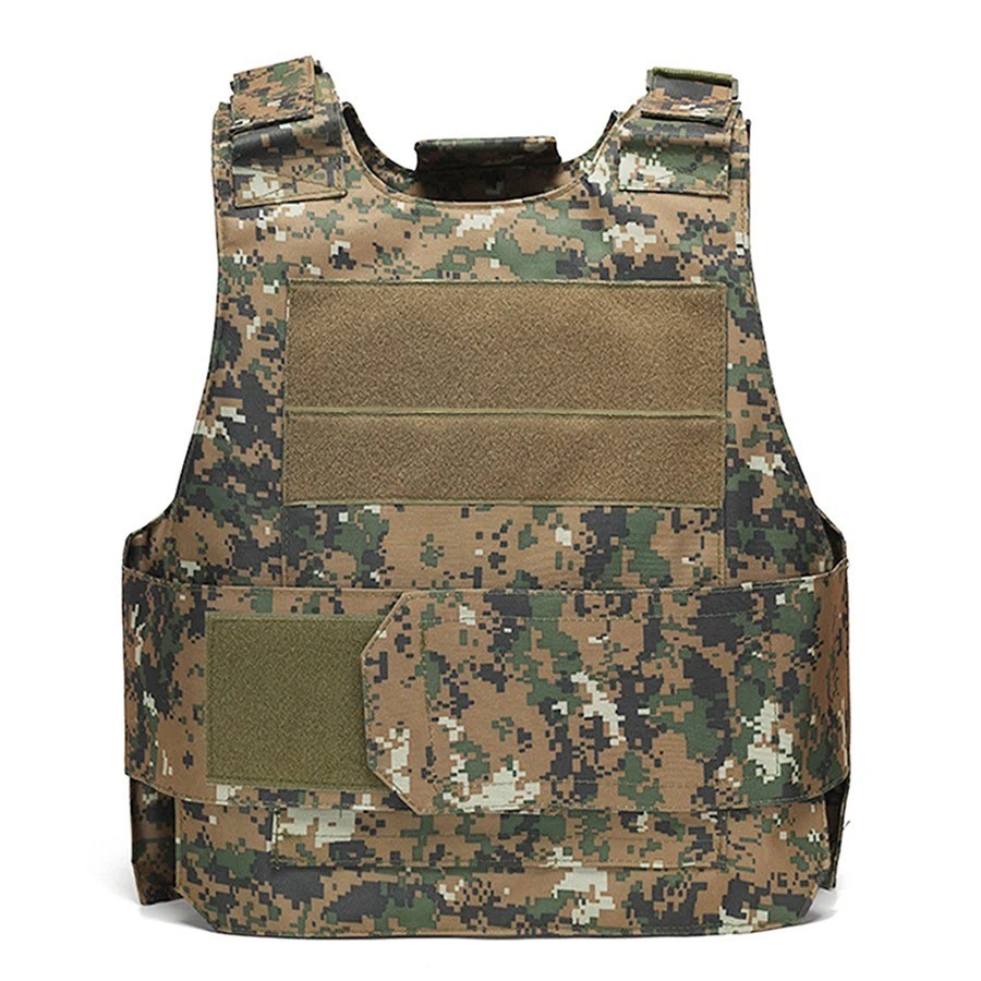 Body Bulletproof Vest Front Back Plates Armor Tactical Jacket Guard Security Kit