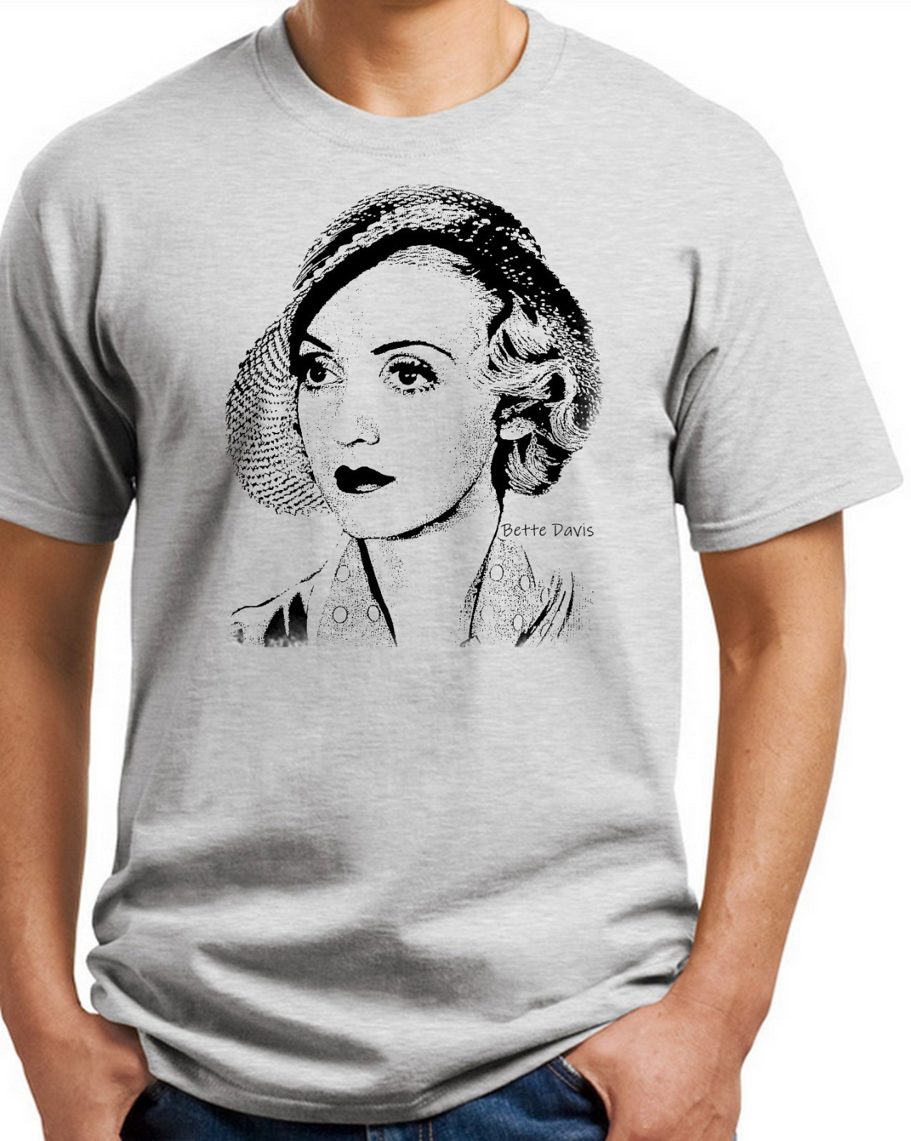 Bette Davis T-shirt. Grey ,White,Sand, Yellow. Size: Small – XXL Free Ship USA