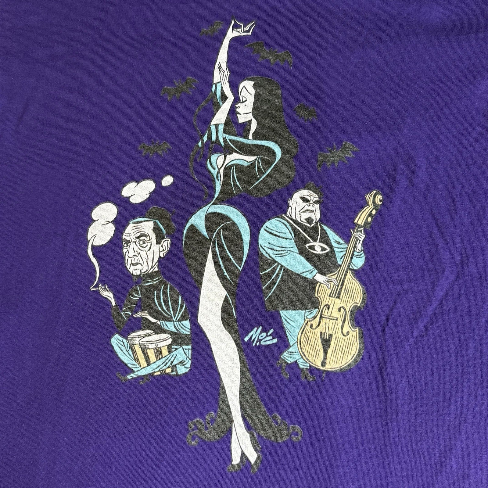 MITCH O’CONNELL B-Movie Beatniks Licensed Horror Art T-Shirt. MEDIUM Preowned NV