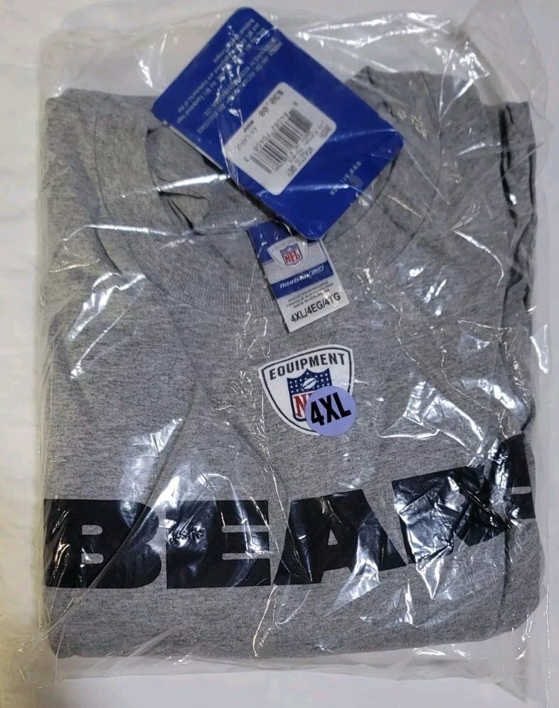 Chicago Bears Long Sleeve Play Dry Gray T-Shirt
