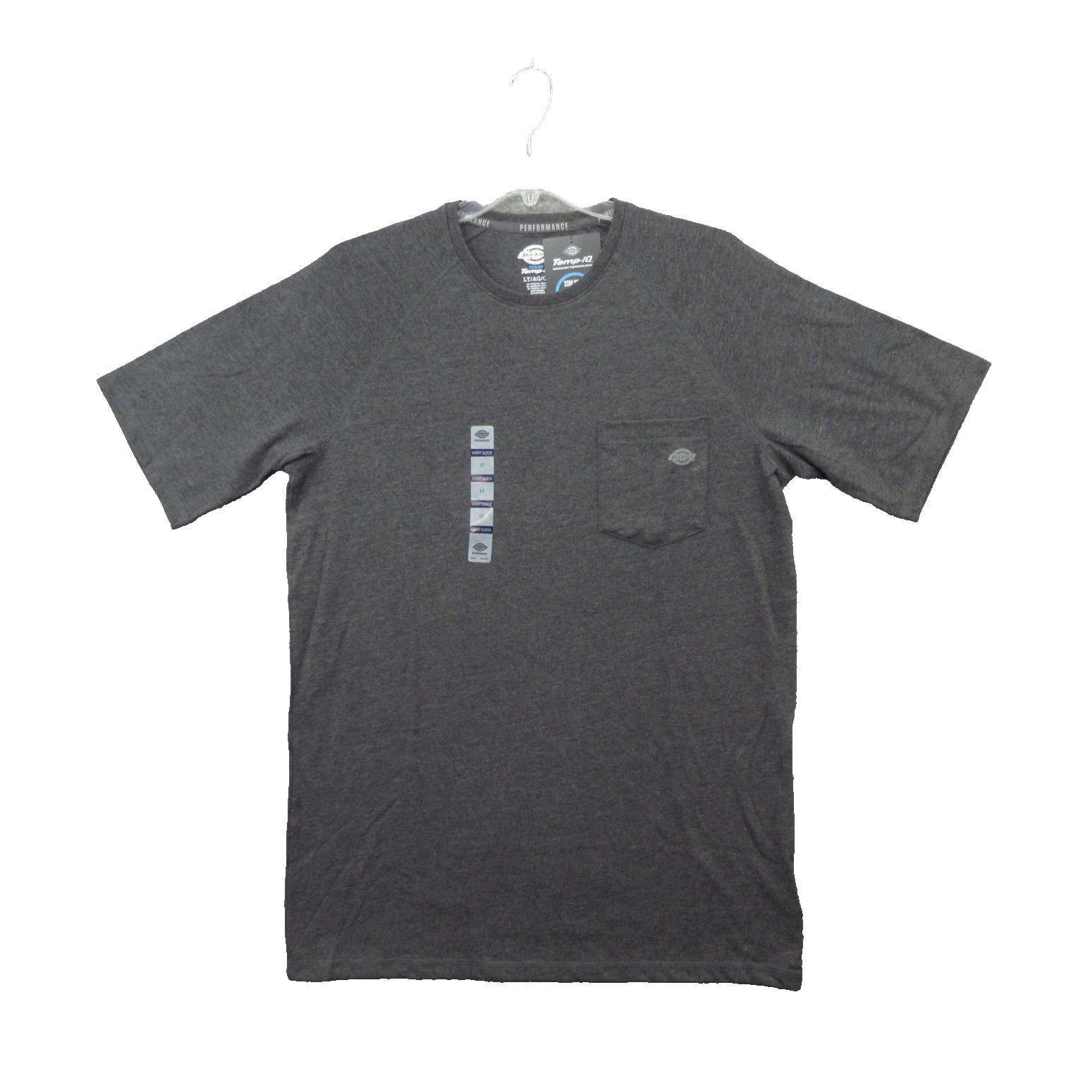 Dickies Men&rsquo;s Temp-iQ Performance Cooling T-Shirt LT Gray Short Sleeve Tee New