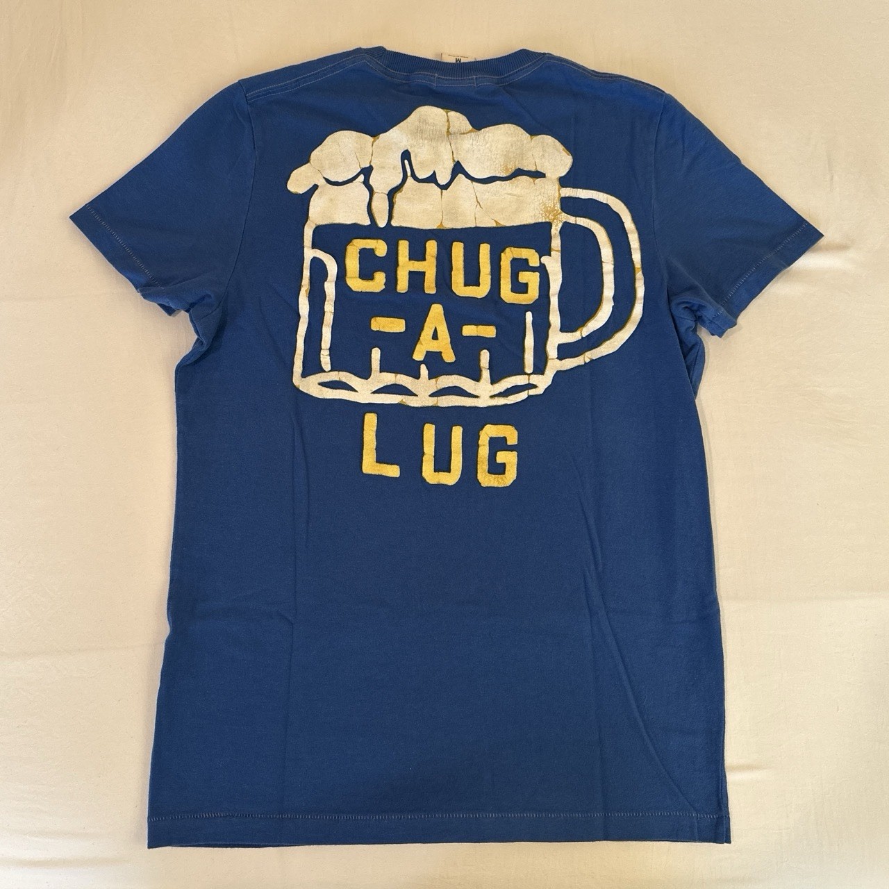 Abercrombie & Fitch Muscle Men’s Blue Crew Neck Cotton Knit College Tee M
