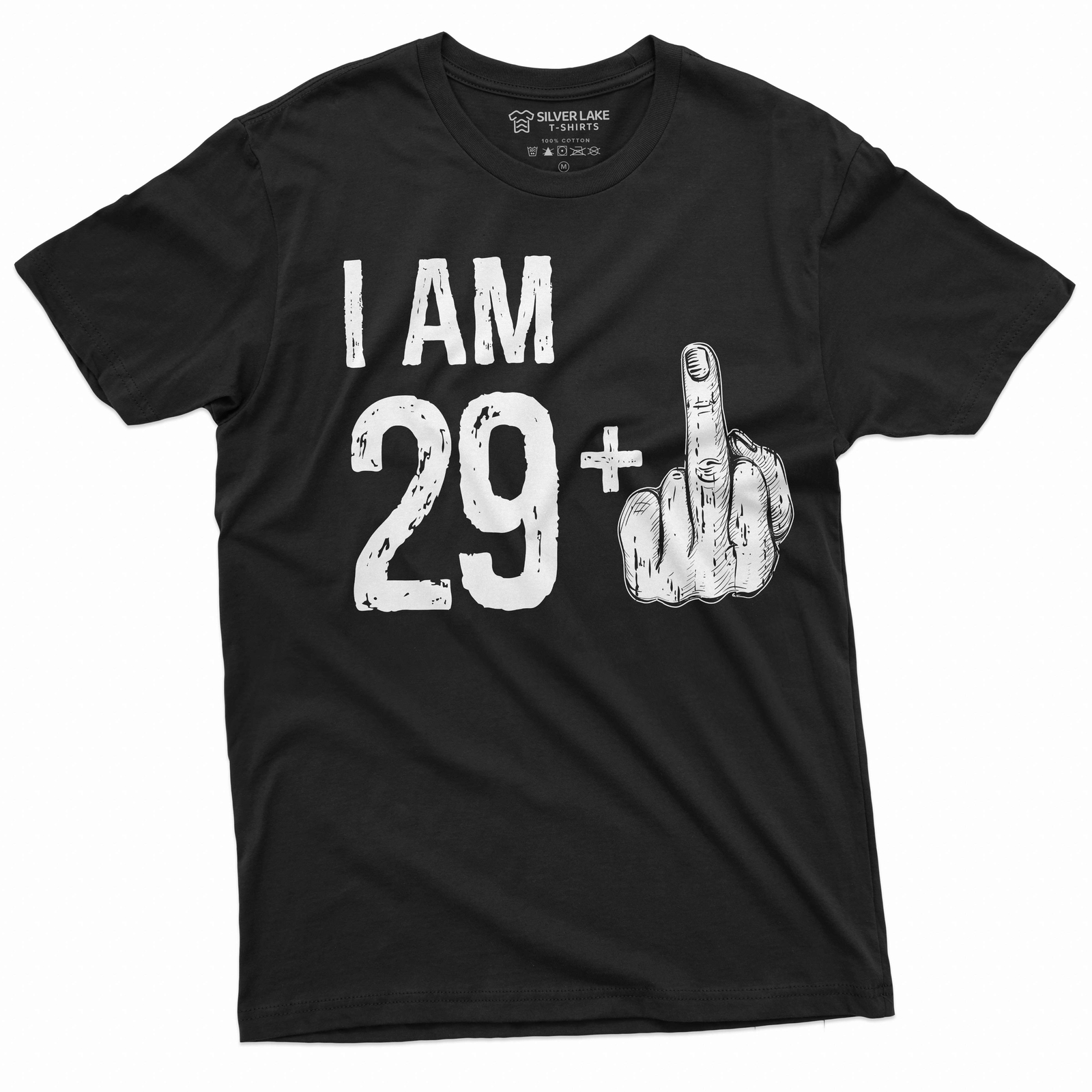 Men&rsquo;s 30th Birthday celebration T-shirt 29 middle finger offensive humor shirt