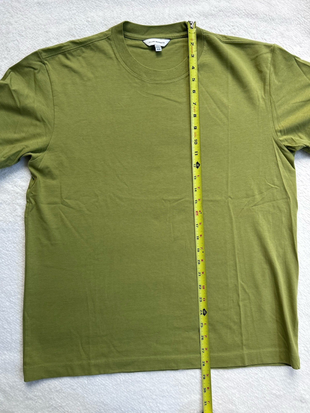 Club Monaco Men’s Crew Neck Short Sleeve Men&rsquo;s Cotton T-Shirt Size M Green
