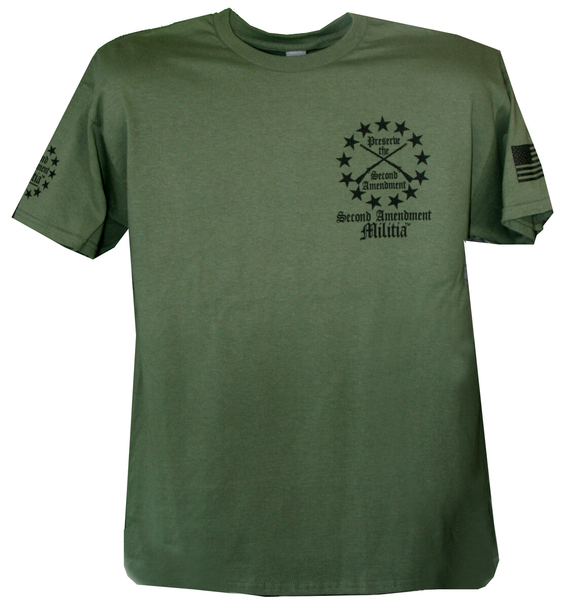 Second Amendment Militia Lady Liberty T-Shirt Second Amendment Gun Rights 2A