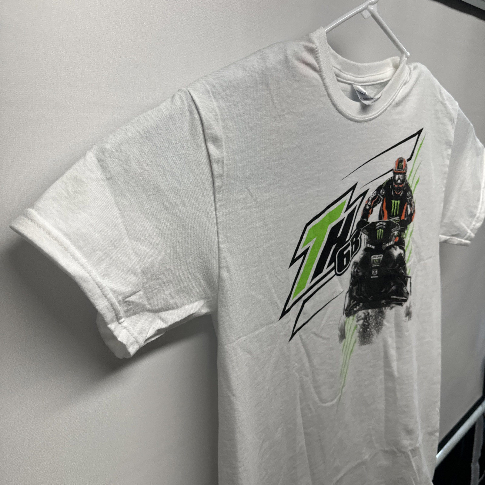Tucker Hibbert 68 T Shirt Snocross Mens Med Black Racing T Train SNOX Arctic