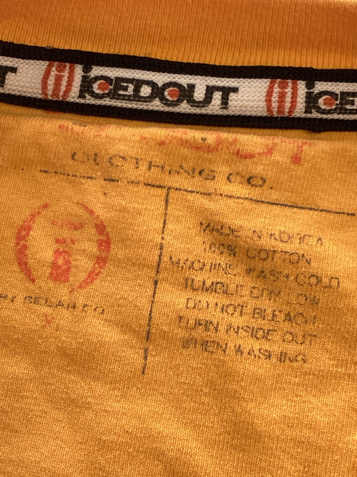 Redd Foxx – “Sanford & Son” Image – Yellow/Gold Color Shirt – XL – Iced Out