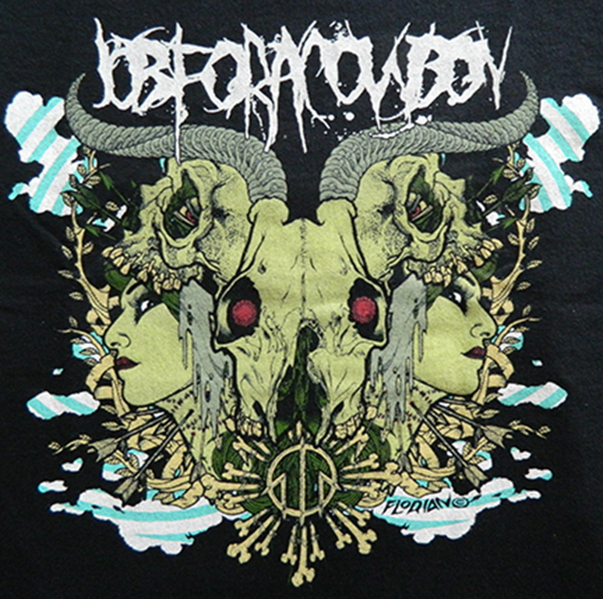 New! Job For A Cowboy « Rorschach » Death Metal Rock Band Licensed Concert T-Shirt