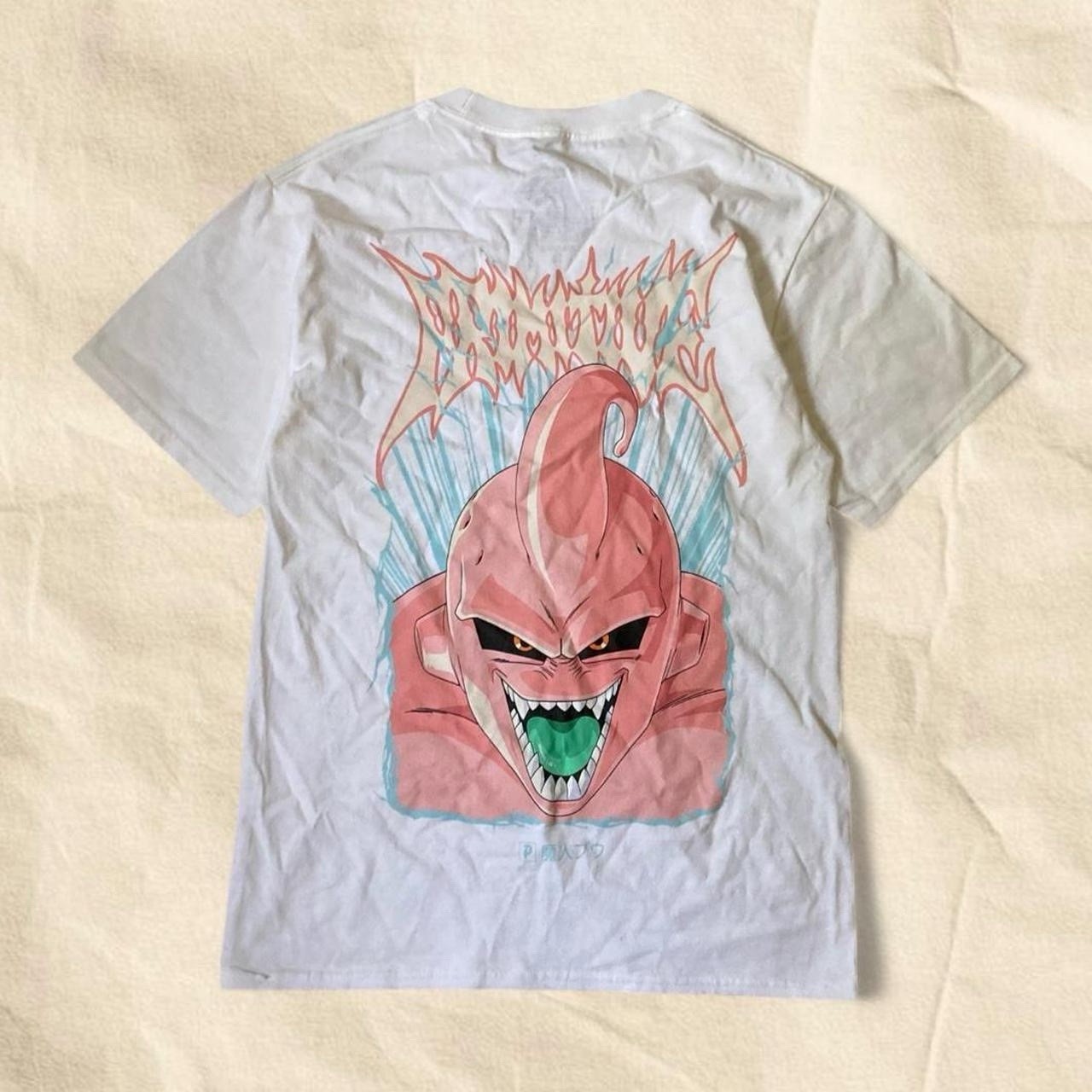 Primitive x Dragon Ball Z Collab Pink & White Majin Buu Graphic-Tee Size Small