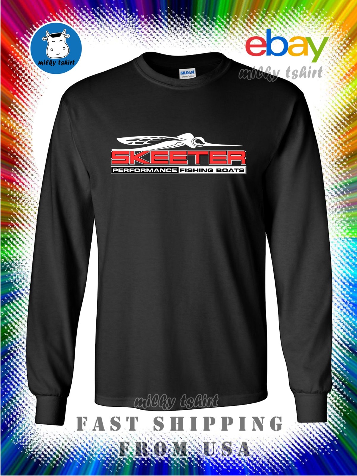 Skeeter Fishing Boats Saltwater performance Men&rsquo;s T-Shirt American Size Tees