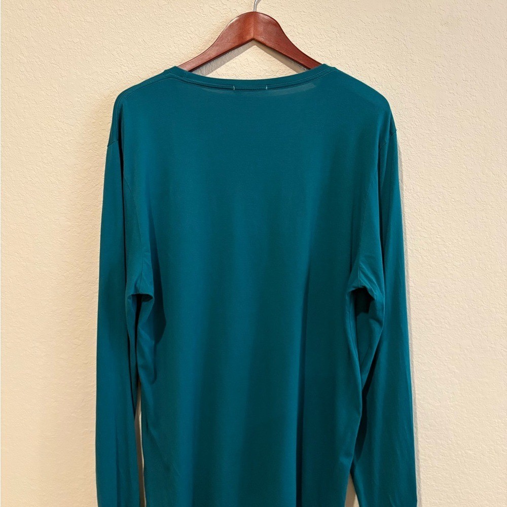 Marine Layer Teal Long Sleeve Tee Men&rsquo;s Size XL Supima Cotton Modal Blend
