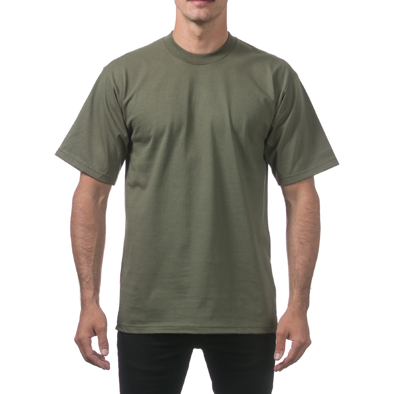 3 PACK PROCLUB MENS HEAVYWEIGHT SHORT SLEEVE T SHIRTS PRO CLUB CASUAL COTTON TEE