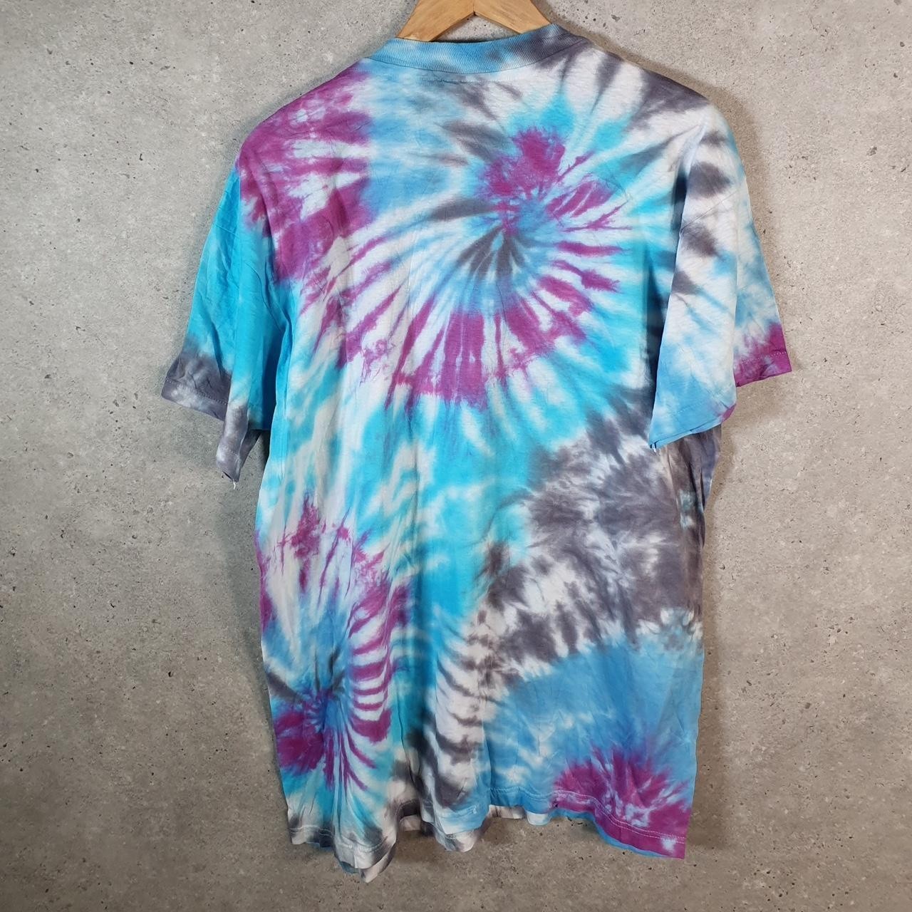 Vintage Hanes Tie Dye USA 90s Single Stitch T Shirt Mens XL Multicoloured