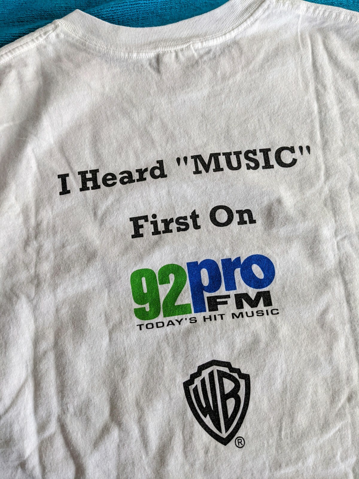 MADONNA PROMO ONLY T-SHIRT RADIO 92Pro FM MUSIC ALBUM US 2000 DOUBLE SIDED