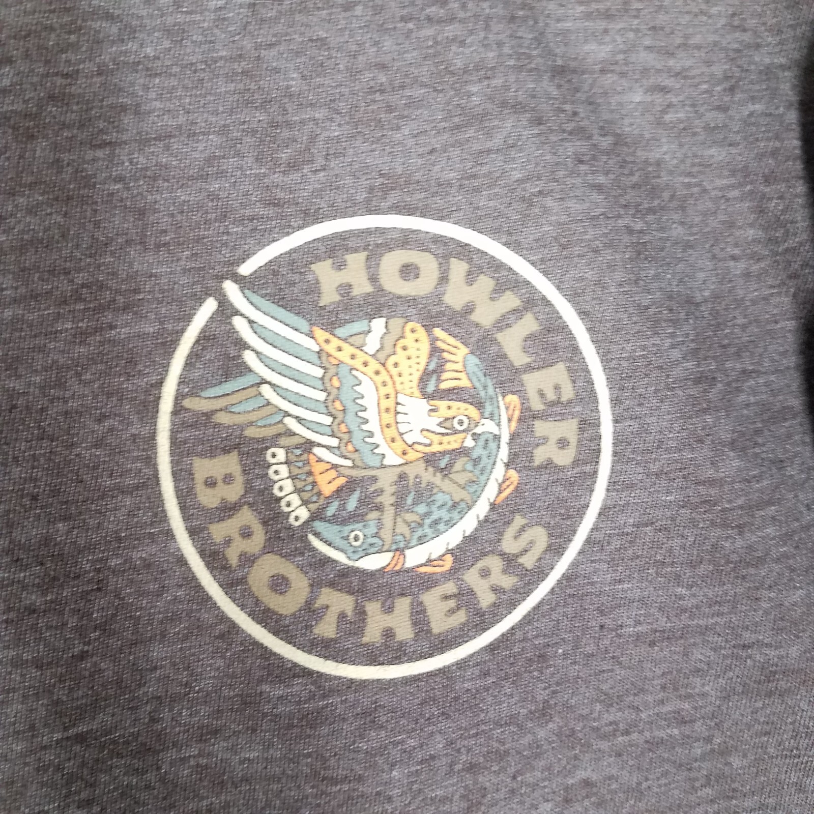 Howler Bros T-Shirt Adult Medium Brown Long Sleeves Crewneck Casual Travel Men&rsquo;s