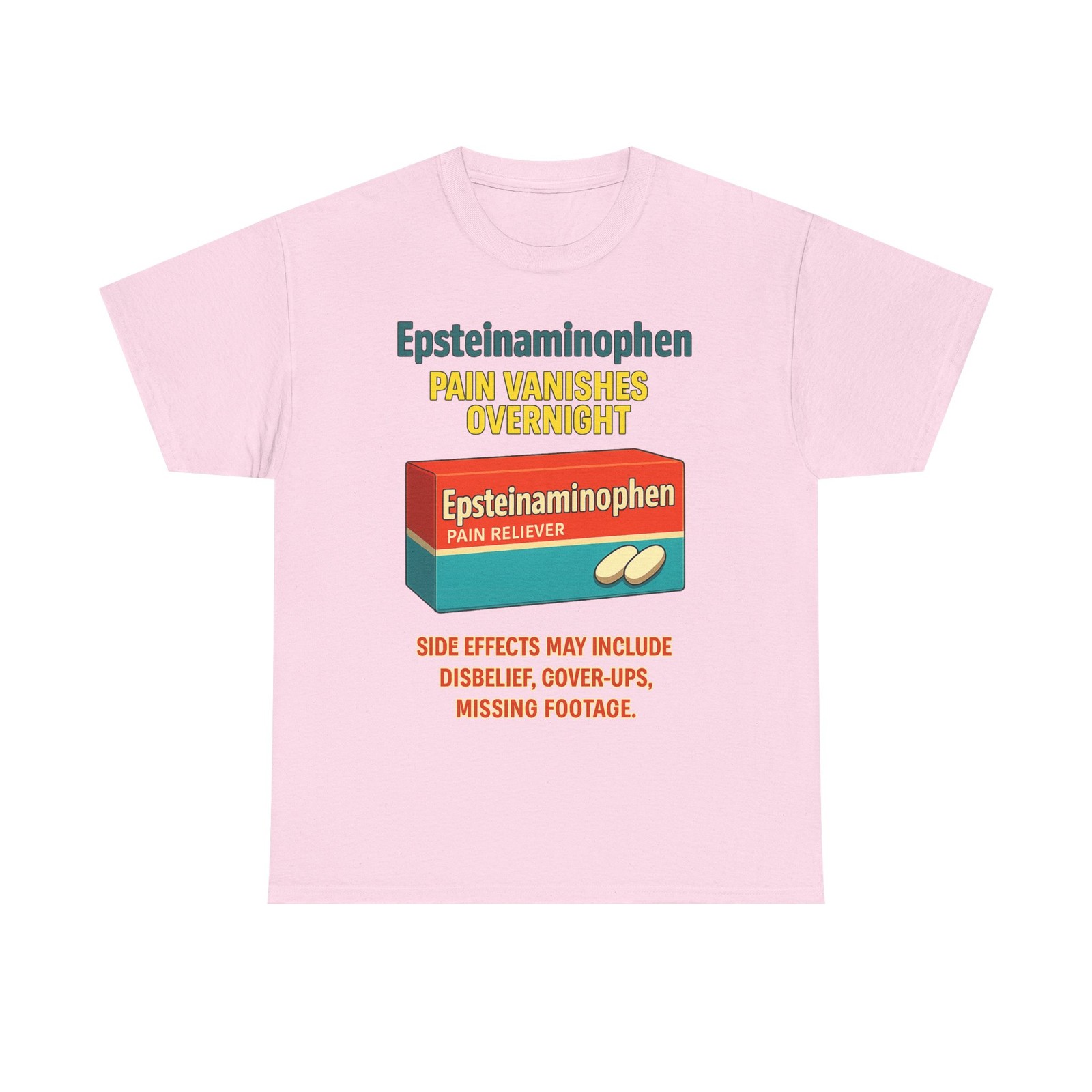 Anti Trump shirt Donnie Epstein cover up round neck cotton short sleeve Tee