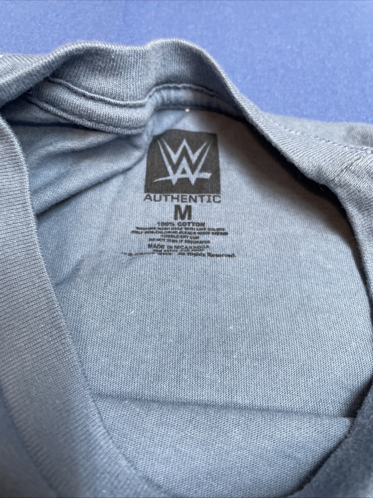 Andre The Giant Cartoon Image 2019 T Shirt Men’s M WWE Blue Soft feel