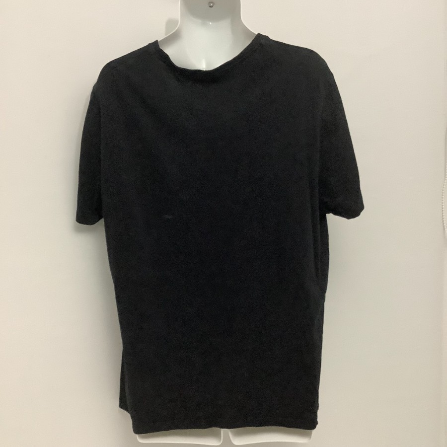 F&F Black T-Shirt XL 100% Cotton Crew Neck Short Sleeve 29in Length 23.5in Pit