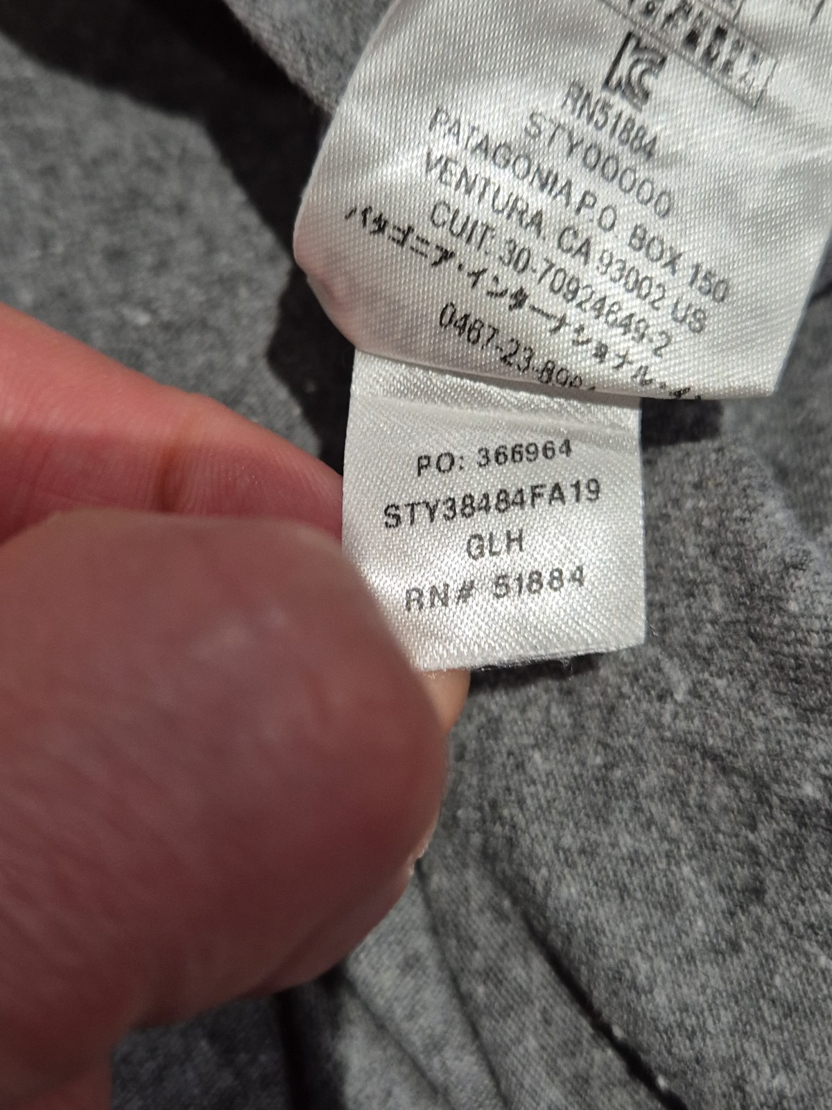 MENS PATAGONIA RESPONSIBILI-TEE SIZE XL