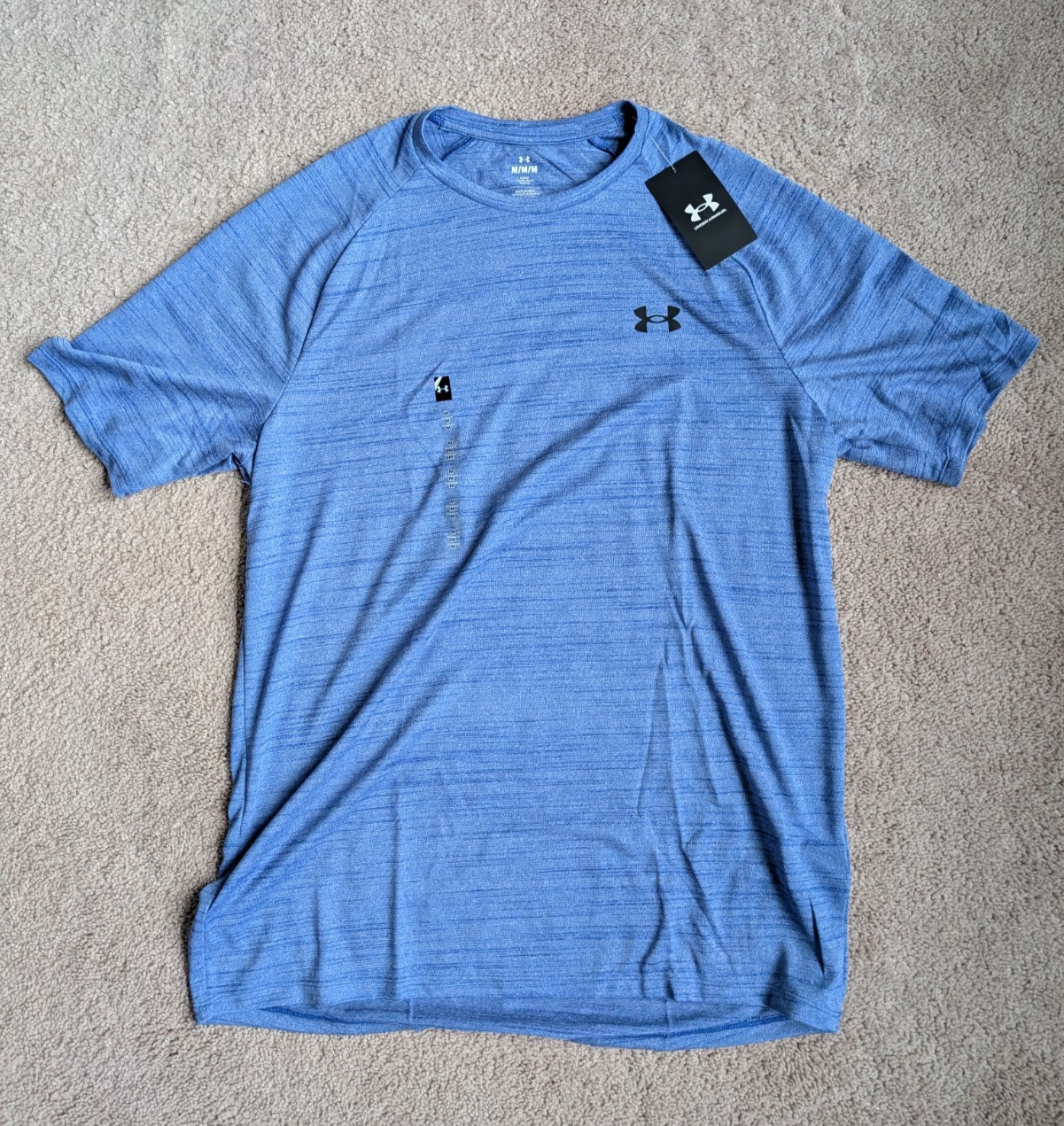 Under Armour Men UA Tiger Tech 2.0 T-Shirt Blue Short Sleeve Logo Tee NWT