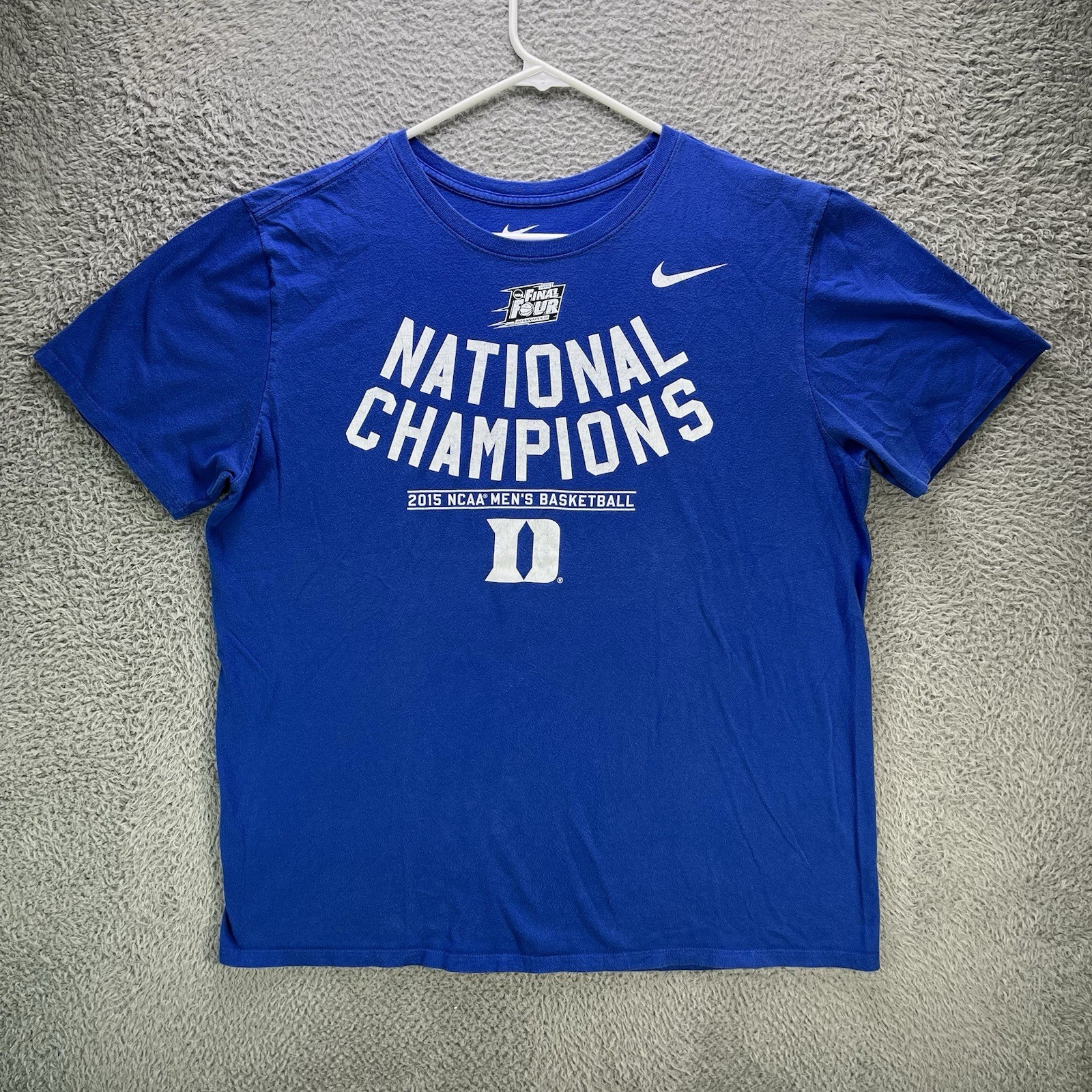 Nike Duke Blue Devils 2015 NCAA Basketball National Champions T-Shirt Blue XL