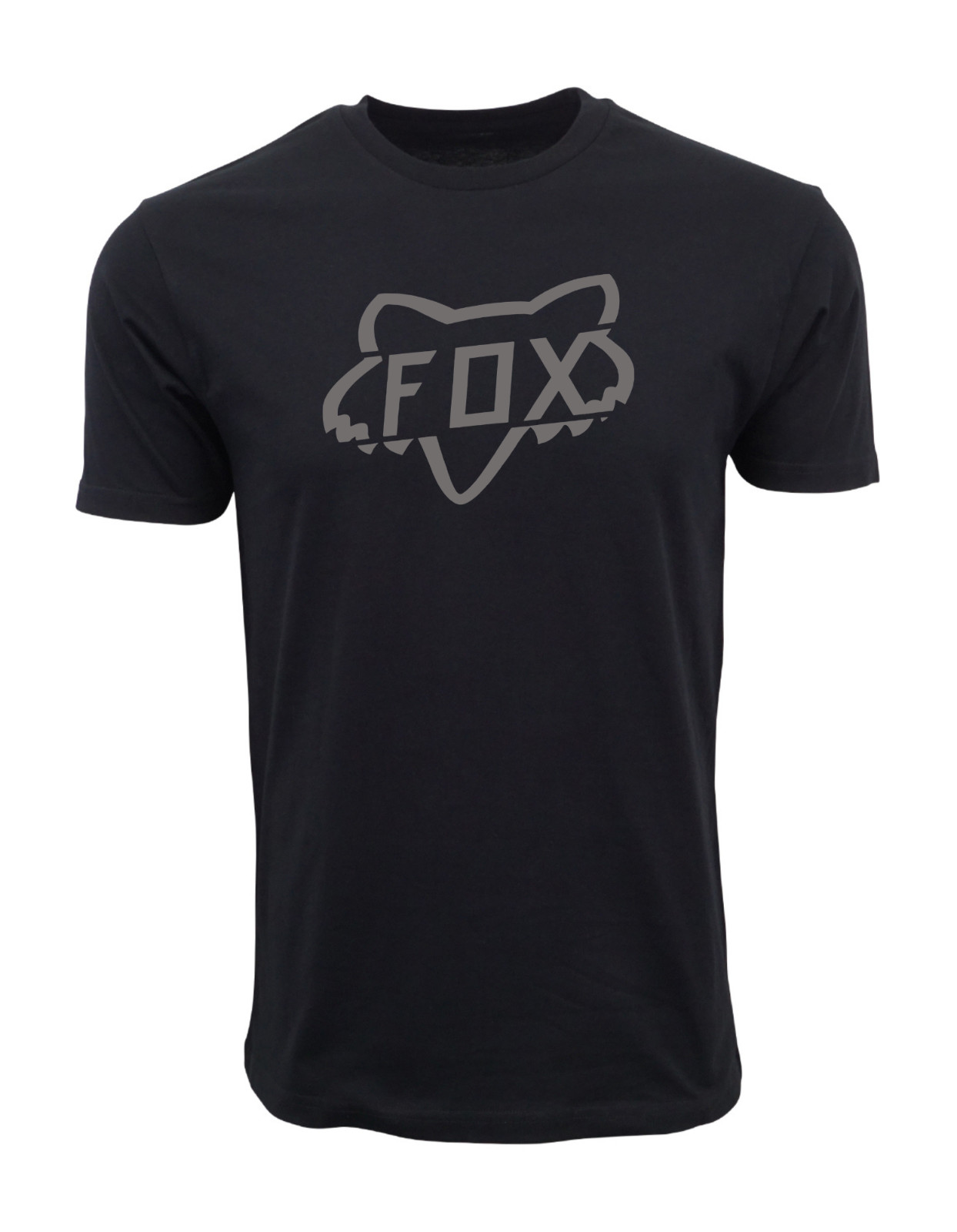 MENS GRAPHIC MOTORCROSS RACING HEAD CAMO LOGO T SHIRT BLACK / CHARCOAL