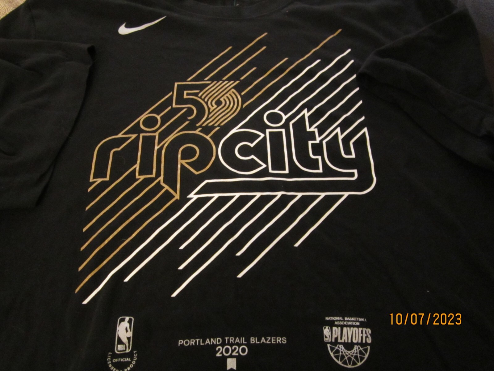 Portland Trailblazers Rip City Nike Dr-Fit T-Shirt – Black – 2XL