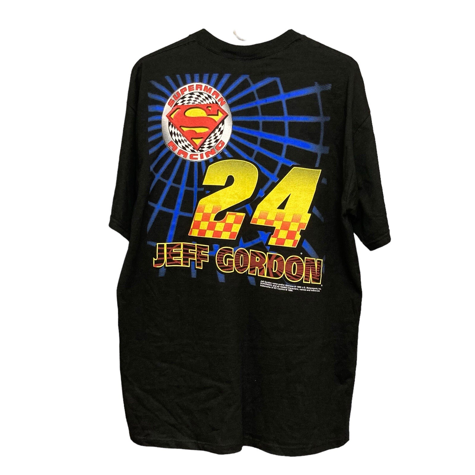 VTG 1999 Jeff Gordon 24 NASCAR Superman Racing A Galaxy Saved T-Shirt L NWT
