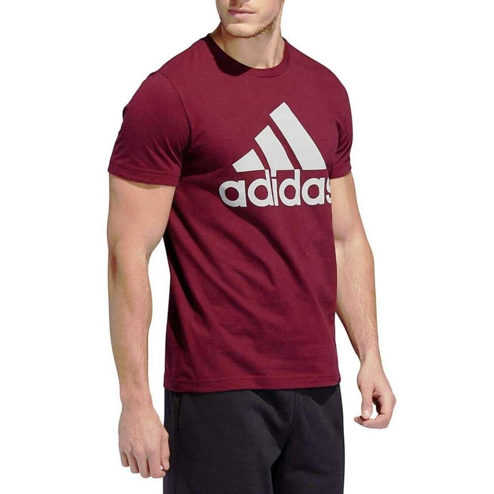 adidas Men&rsquo;s T-shirt Ultimate Graphic Logo Short Sleeve Tee Top Maroon