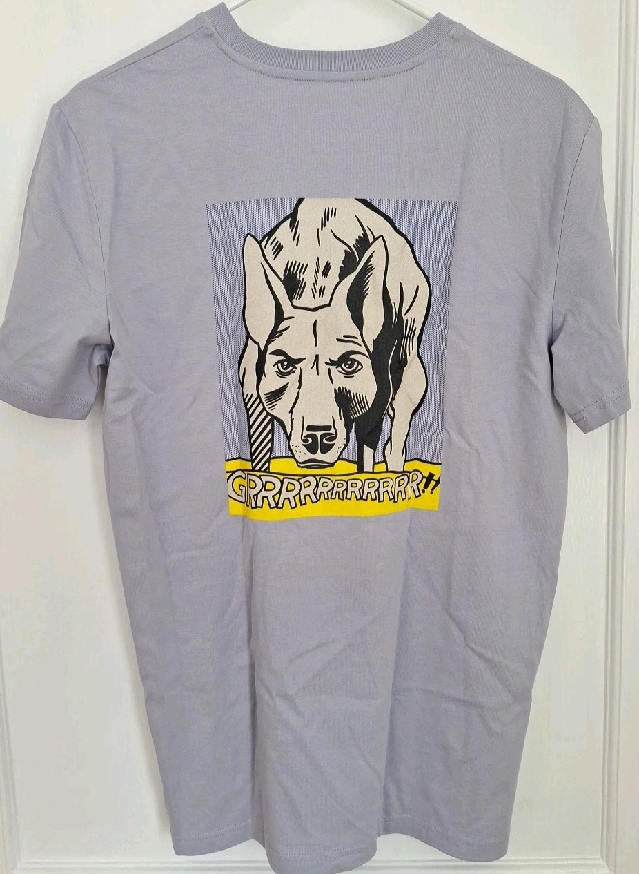 NEW ~ ROY LICHTENSTEIN Guggenheim Grrrrrrrrrrr!! Pop Art Size M
