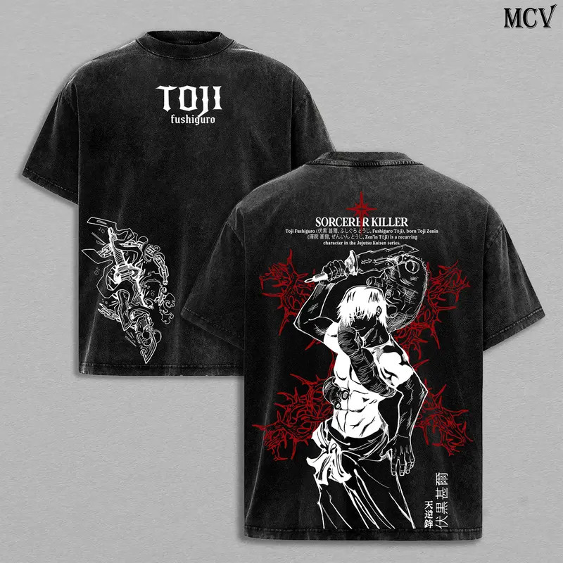 Toji Fushiguro Tee � Jujutsu Kaisen Dark Anime Streetwear T-Shirt