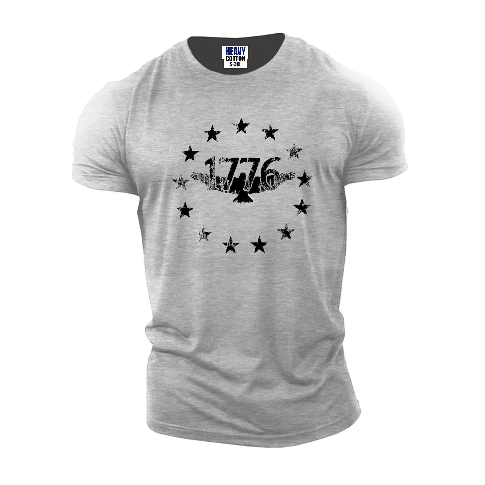 Men&rsquo;s American 1776 Round Eagle Happy Independence Day T-Shirt USA New Gift Tee
