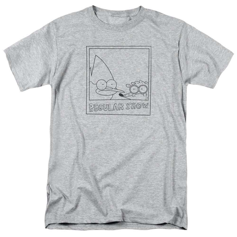 Regular Show Poloroid Licensed Adult T-Shirt