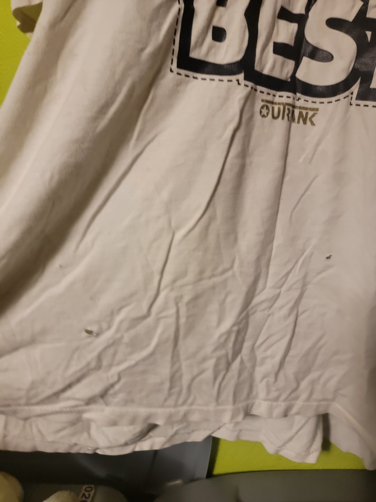 Distressed T-shirt Mens « You Are Looking At The Best » Outrank Brand Size 2XL