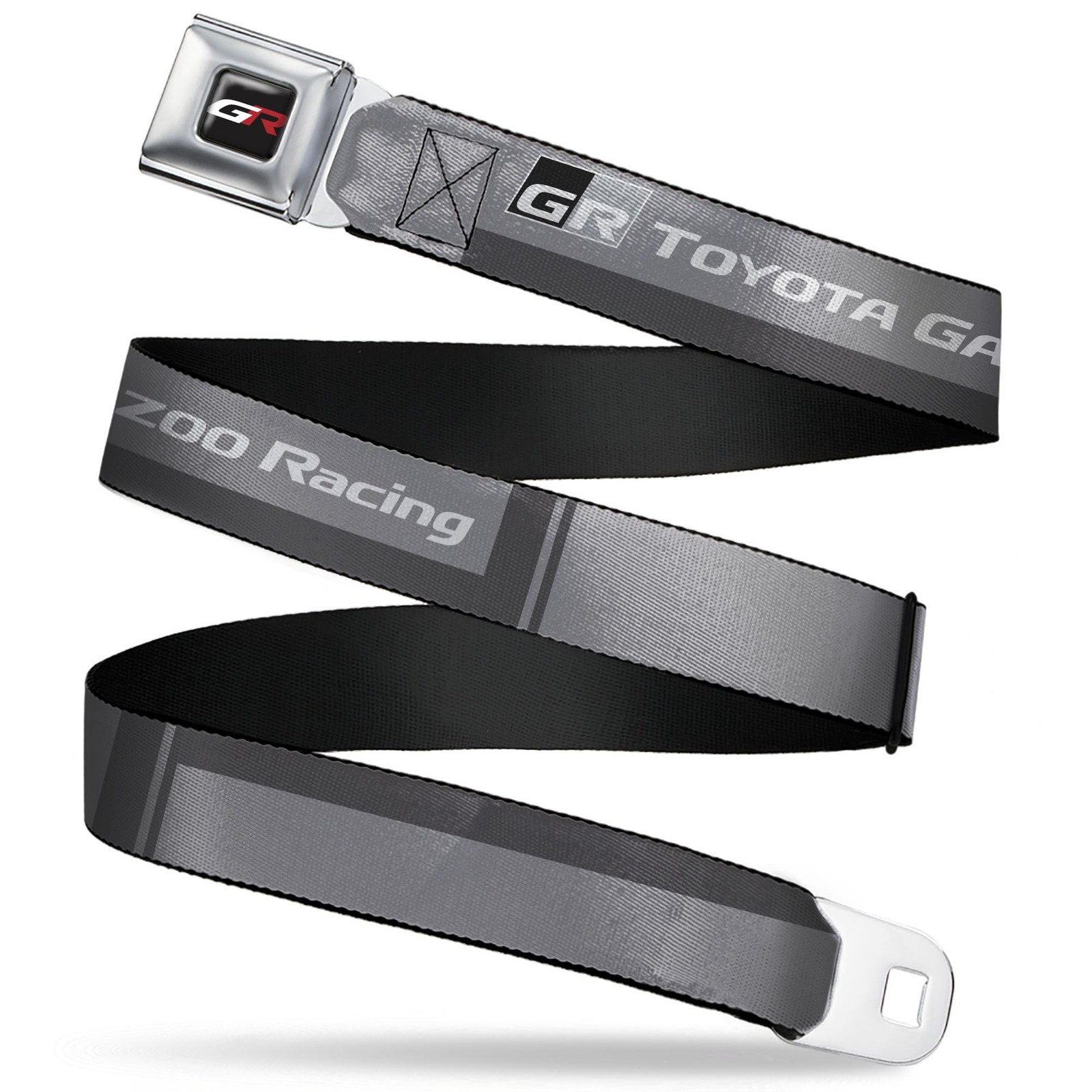 Toyota Belt, Seatbelt Buckle Belt, Toyota Gazoo Racing GR Logo and Text Grays…