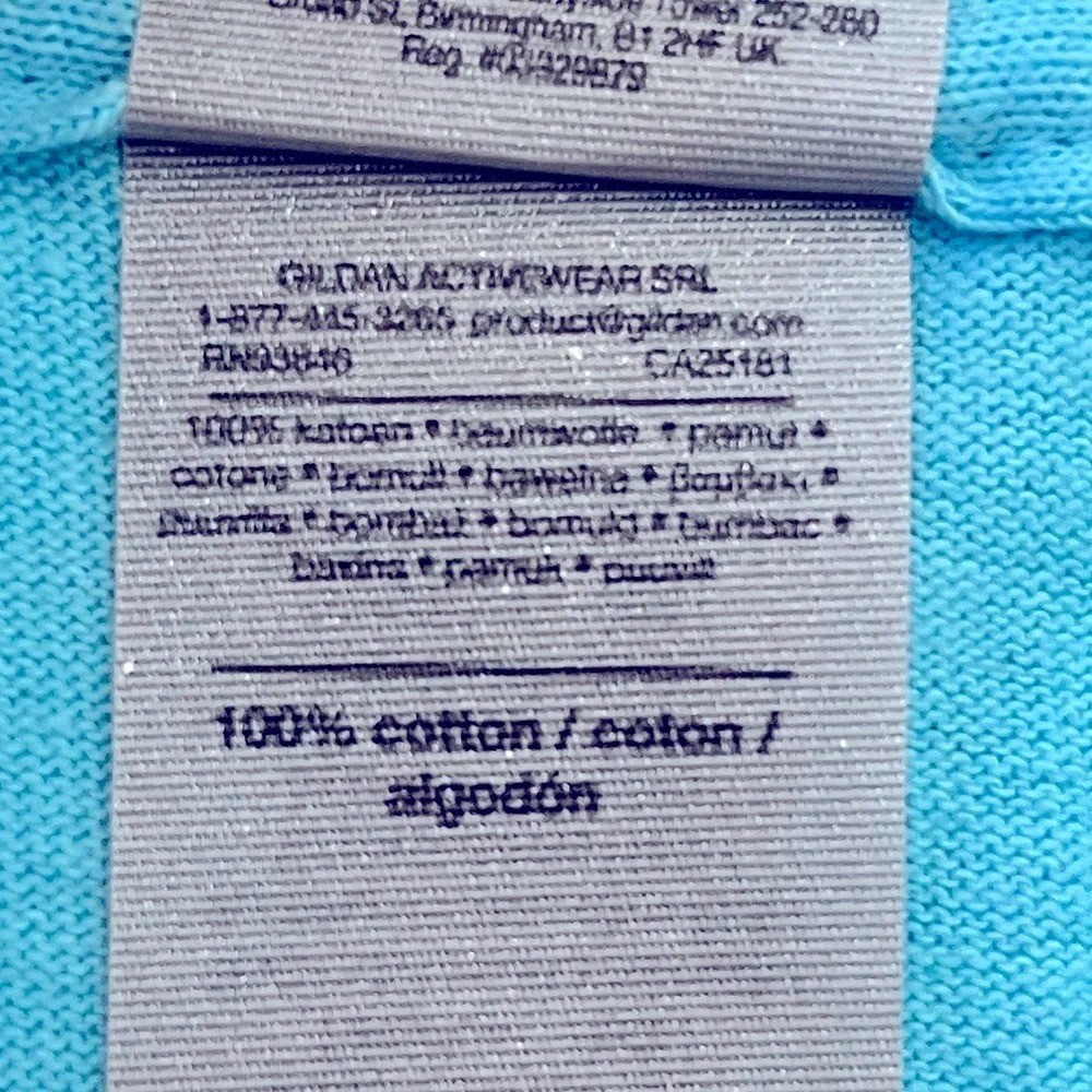 Gildan Fiesta San Antonio Short Sleeve Graphic T Shirt Mens Large Blue NWOT