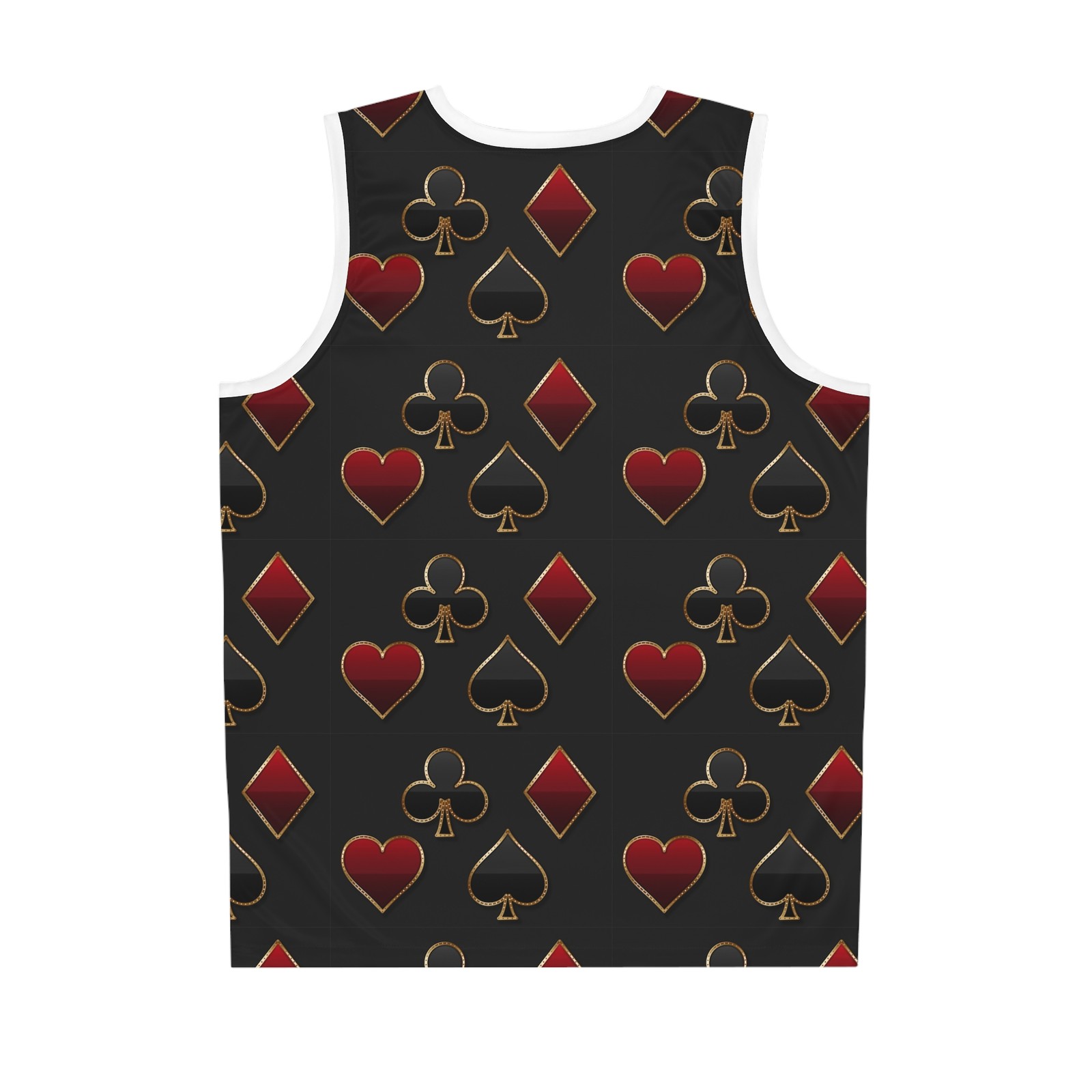 Playing Card Suits Basketball Jersey | Hearts Spades Clubs Diamonds