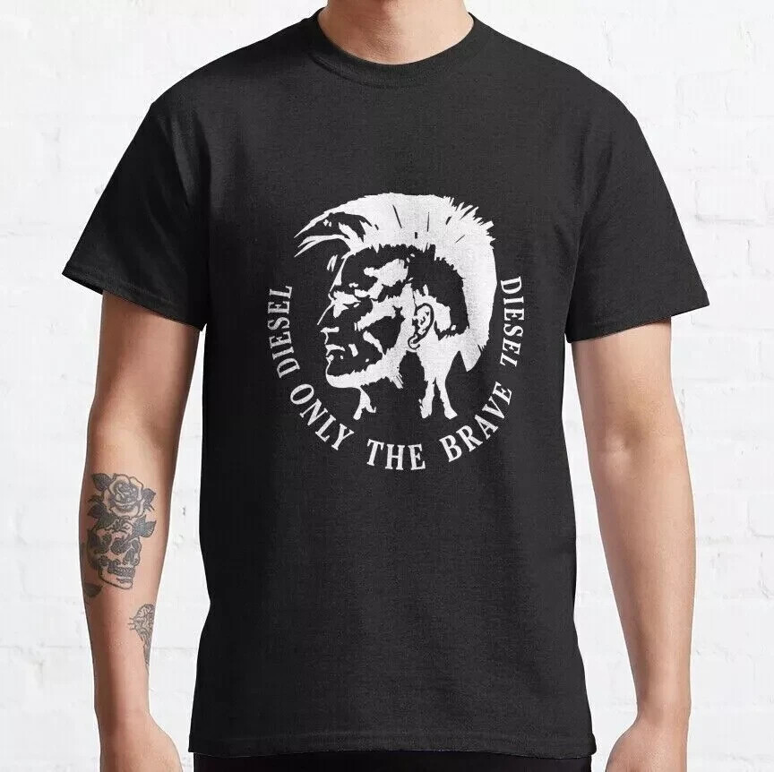 New Limited art Diesel only the brave Diesel White Classic T-Shirt