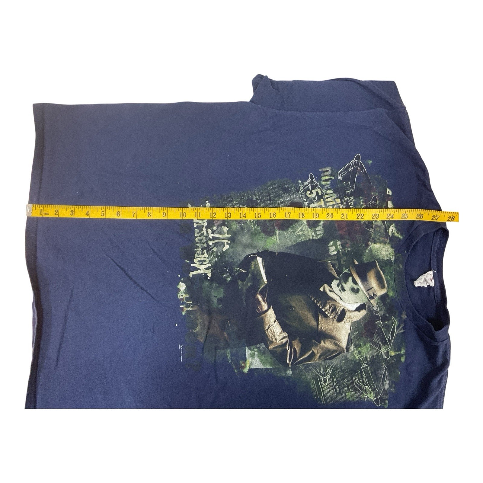 Rorschach DC Comics Size 2XL Watchman Blue Graphic T-Shirt Delta Pro Weight