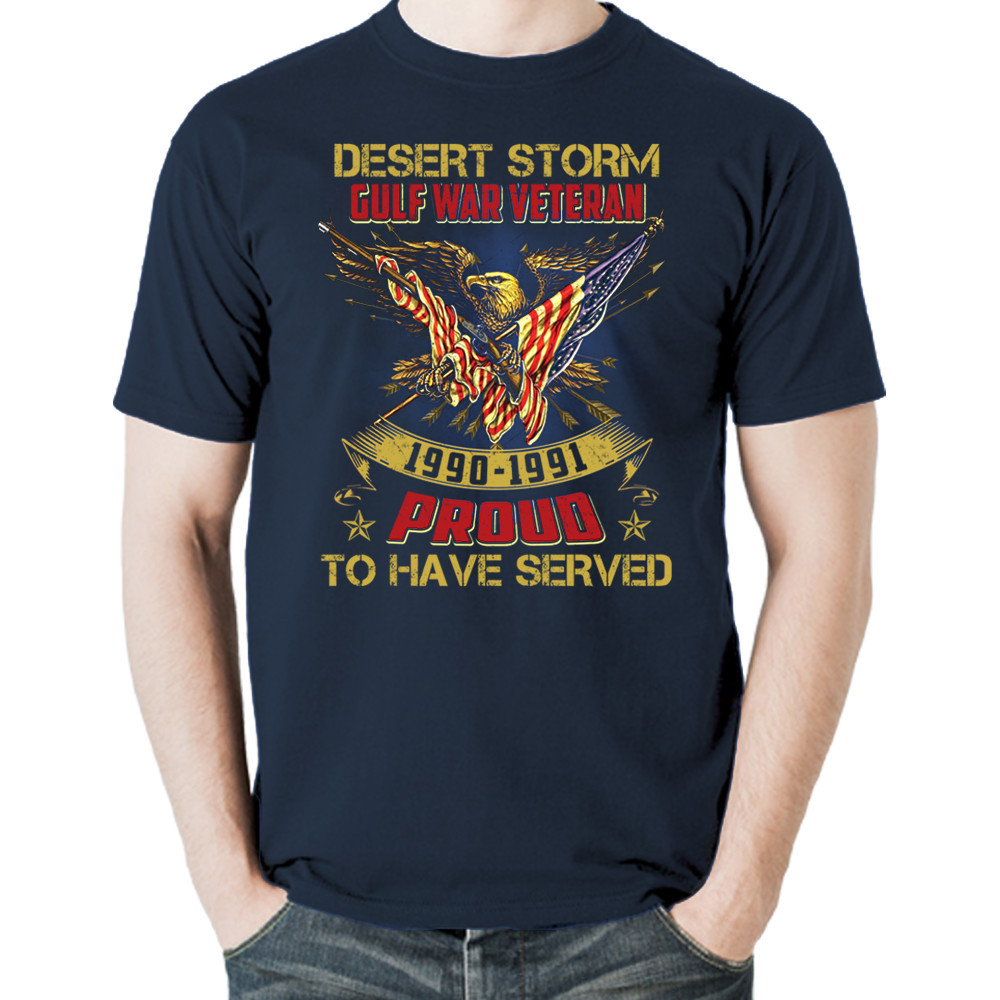 Veteran Gulf War Desert Storm US Patriotic Proud Hero T-Shirt Tee Gift New
