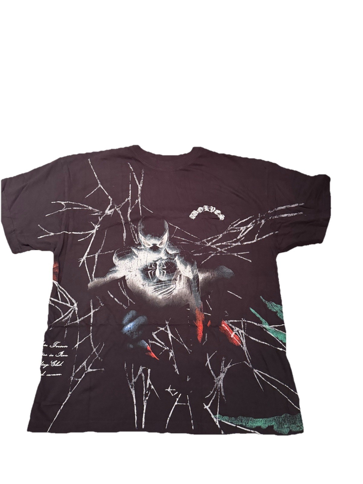 Darc Sport Marvel negative spider man collab side by side tee, Size L. Brand new