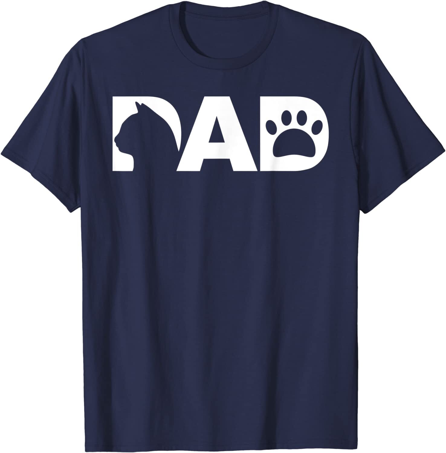 Cat Dad T-Shirt Funny Gift Father&rsquo;s Day Cat Lover T-Shirt