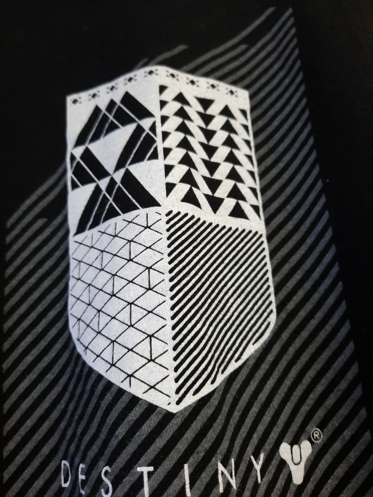 Destiny Shirt Men&rsquo;s Large Black Video Game Grimoire Sheild Tee