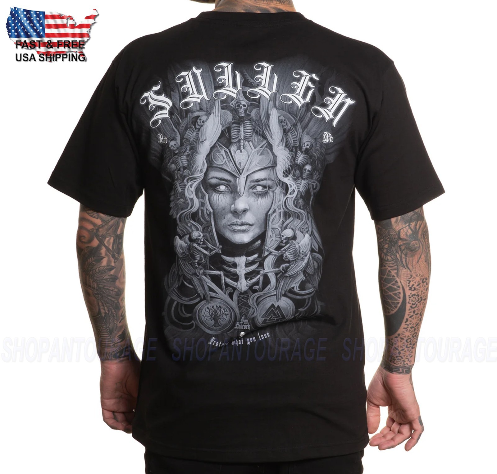 Sullen Art Collective Valkyrie Standard Fit SCM7350 Short Sleeve Men`s T-shirt