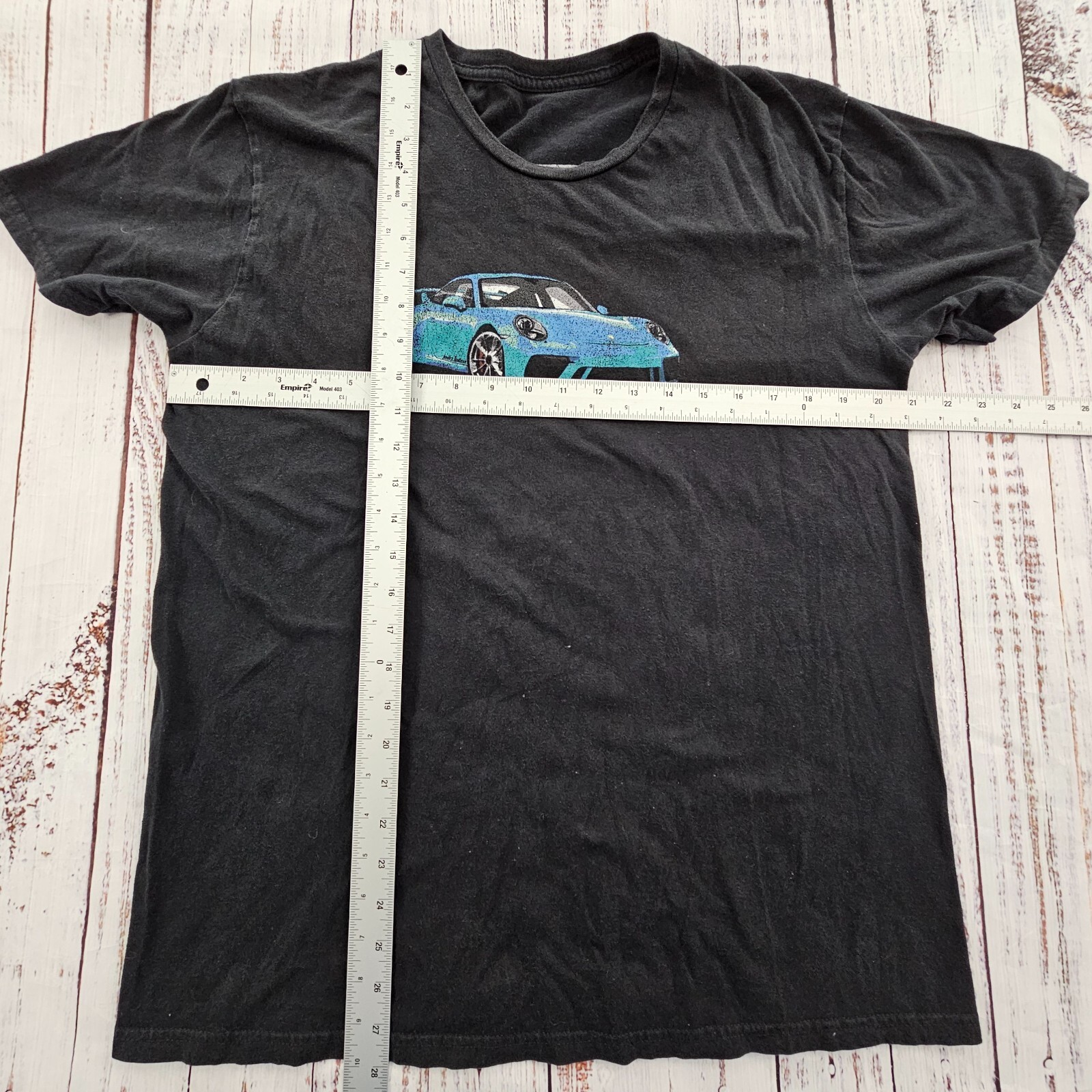 The Manual is Back Sports Car Black Short Sleeve Cotton T-Shirt Men&rsquo;s L