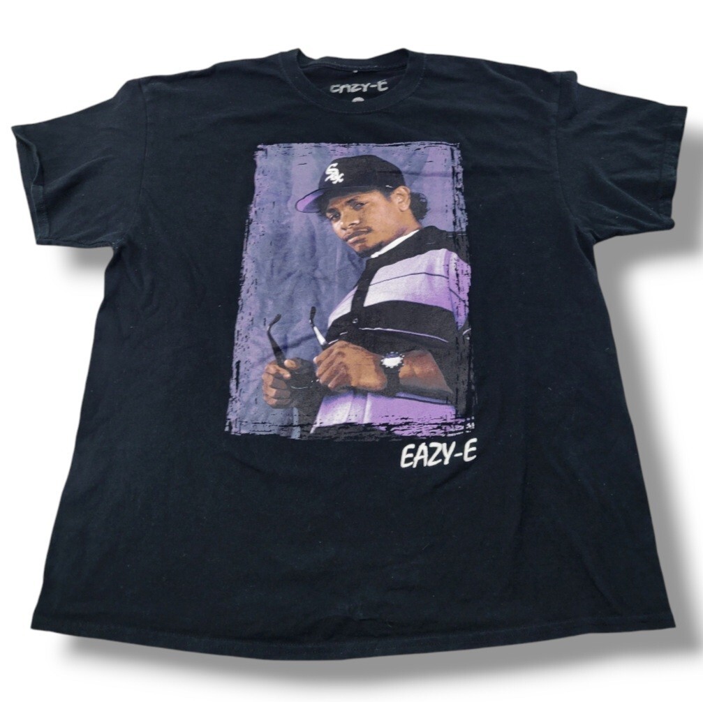 Easy E Shirt Size XL Rapper Easy-E Graphic Print T-Shirt Rap Tee Hip Hop T-Shirt