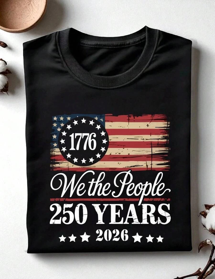 America 250 Years Anniversary T-Shirt Patriotic 1776 Heritage Tee