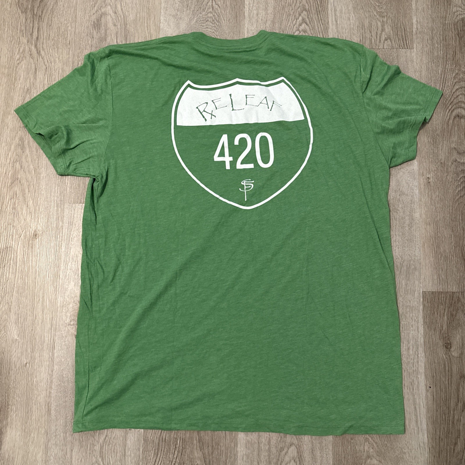 420 San Francisco Relax T Shirt Men’s Green Size 3XL Short Sleeve Graphic