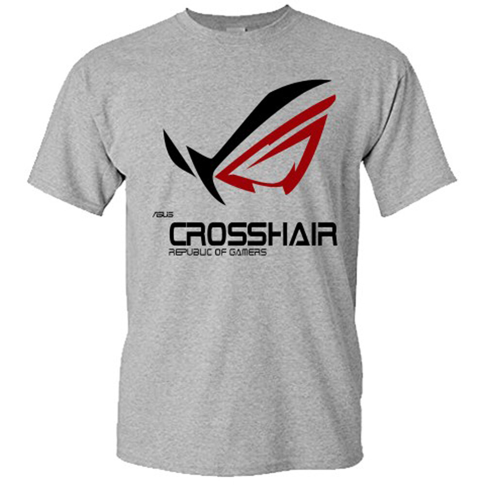 ASUS Crosshair R.O.G Men&rsquo;s Grey T-Shirt Size S-5XL
