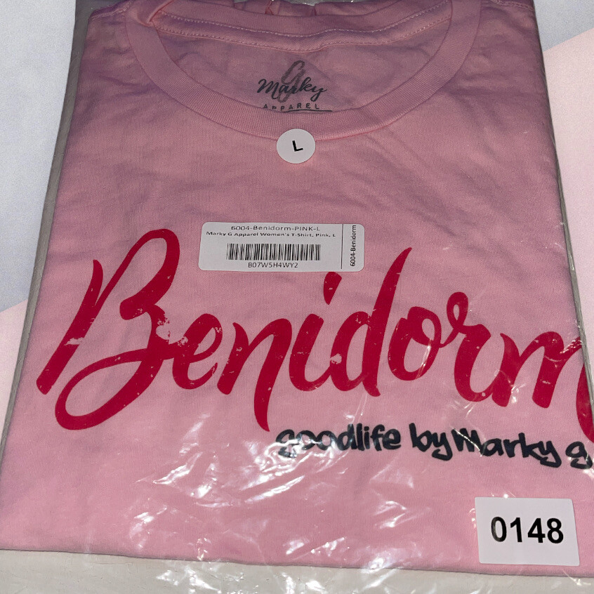 Goodlife by Marky G – Benidorm-￼ Graphic Women&rsquo;s T-shirt- PINK- Large